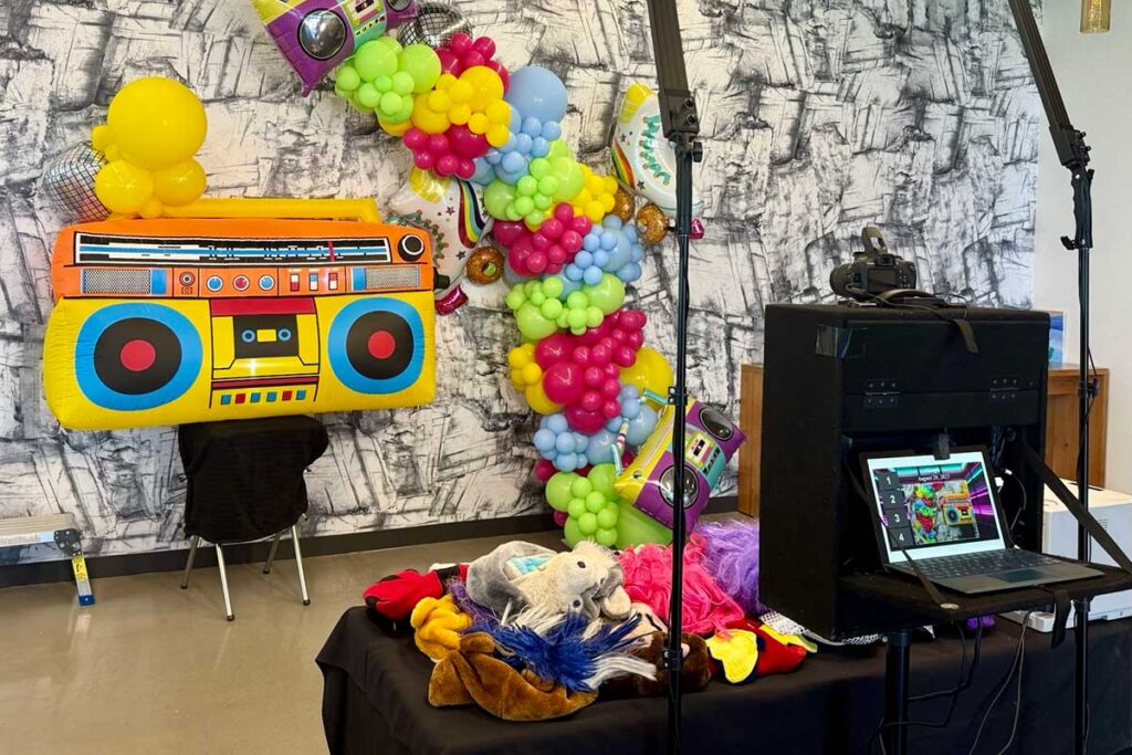 Photo booth setup